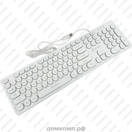Клавиатура Oklick 420MRL White недорого. домкомп.рф